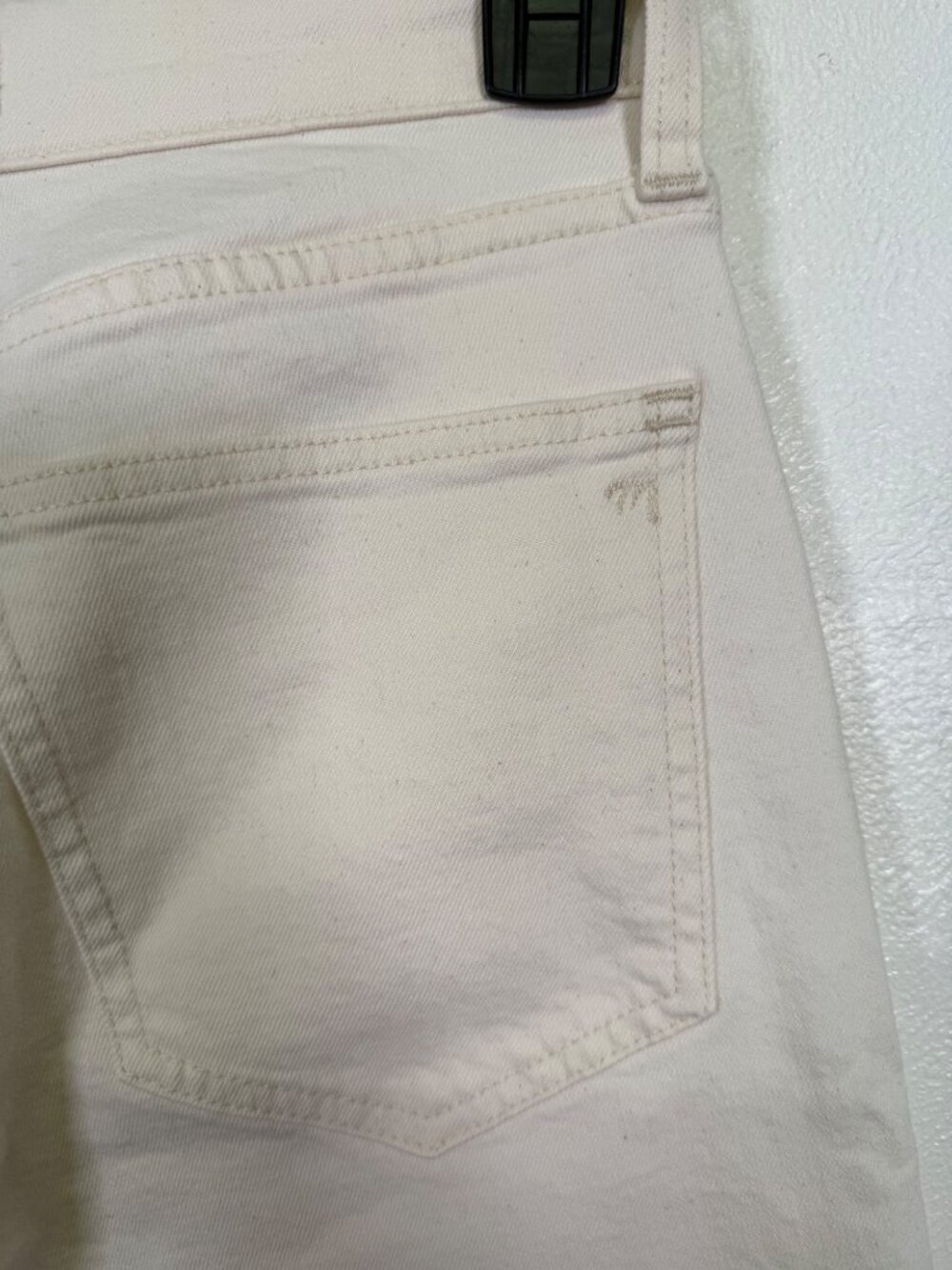 Madewell The Perfect Vintage Wide-Leg Crop Jean  Raw Hem Size 27 S Neutral - Picture 13 of 16